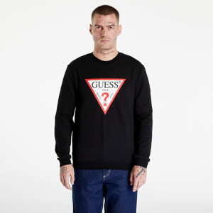 Mikina GUESS Triangle Logo Sweatshirt Black