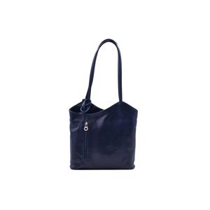 Dámský kožený kabelko-batoh Tmavě Modrý, 30 x 10 x 28 (XT00-CR6545-41TAM)