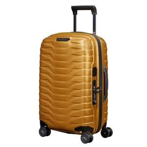 SAMSONITE Kufr Proxis Spinner Expander USB 55/20/35 Cabin Honey Gold, 55 x 20 x 35 (140087/6856)