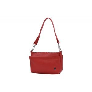 BRIGHT Dámská kožená kabelka Červená, 10 x 25 x 19 (XBR22-AUN4103-00DOL)