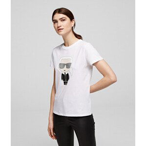 Tričko karl lagerfeld ikonik karl t-shirt bílá xs