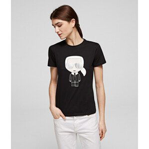 Tričko karl lagerfeld ikonik karl t-shirt černá xs