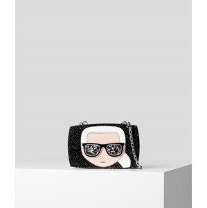 Kabelka karl lagerfeld ikonik karl glitter minaudiere černá none