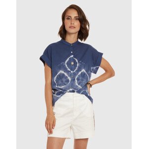 Halenka la martina woman shirt short sleeves ligh modrá 2