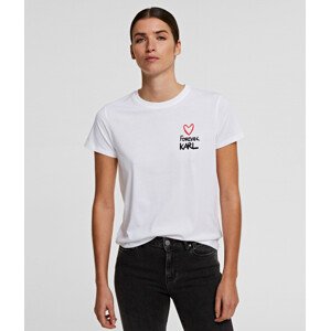 Tričko karl lagerfeld forever karl t-shirt bílá xs