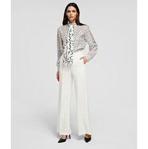 Kalhoty karl lagerfeld tailored pants bílá 38