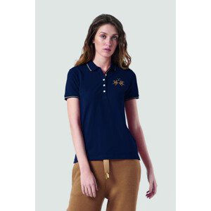 Polokošile la martina woman polo s/s piquet stretch modrá 1