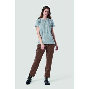 Kalhoty la martina woman pant twill wool touch hnědá 2