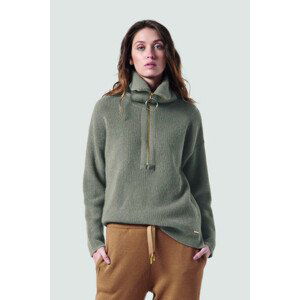 Svetr la martina woman tricot half zip alpaca blend hnědá 1