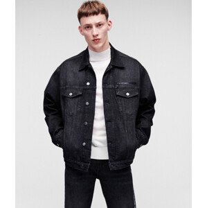 Bunda karl lagerfeld unisex denim jacket černá m