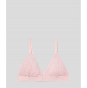 Spodní prádlo karl lagerfeld lace triangle bra růžová l