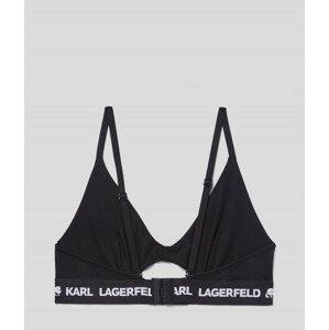 Spodní prádlo karl lagerfeld peephole logo bra černá xs