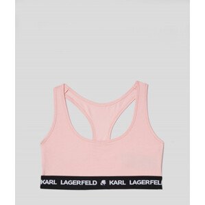 Spodní prádlo karl lagerfeld logo bralette růžová l