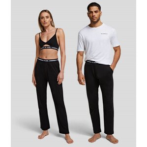 Pyžamové kalhoty karl lagerfeld unisex logo pyjama pants černá l