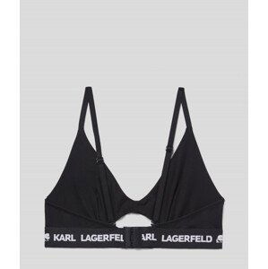 Spodní prádlo karl lagerfeld peephole logo bra černá xl