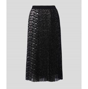 Sukně karl lagerfeld k dots pleated skirt černá 38