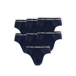 Spodní prádlo karl lagerfeld logo 7-pack briefs set modrá s