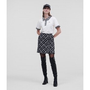 Sukně karl lagerfeld boucle wrap skirt černá 42