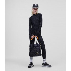 Mikina karl lagerfeld athleisure technical zip up černá l