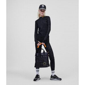 Mikina karl lagerfeld athleisure technical zip up černá m