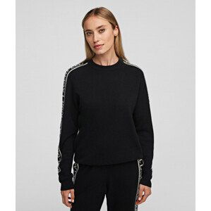 Svetr karl lagerfeld unisex cashmere sweater černá m