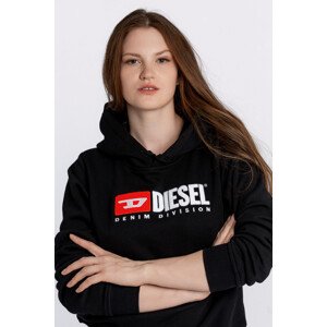 Mikina diesel f-reggy-hood-div sweat-shirt černá xs