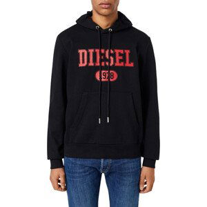 Mikina diesel s-ginn-hood-k25 sweat-shirt černá xl