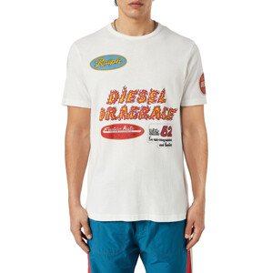 Tričko diesel t-just-c3 t-shirt šedá l