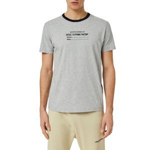 Tričko diesel t-diegor-c3 t-shirt šedá xxl
