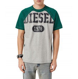 Tričko diesel t-raglen t-shirt zelená s