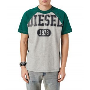 Tričko diesel t-raglen t-shirt zelená m