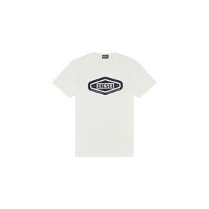 Tričko diesel t-diegor-d1 t-shirt bílá s
