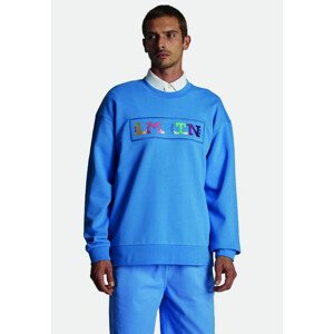 Mikina la martina man fleece crew neck modrá xxl