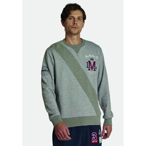 Mikina la martina man fleece crew neck šedá xxl