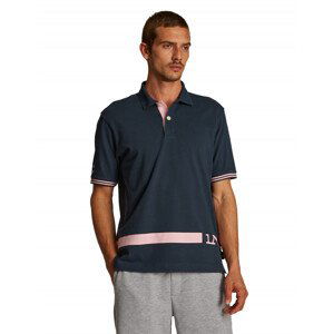 Polokošile la martina man polo s/s cotton jersey modrá l