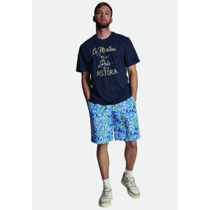 Plavky la martina man swimwear printed microfiber modrá s