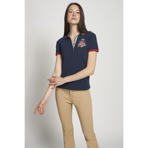 Polokošile la martina woman polo s/s cotton piquet modrá 4