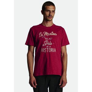 Tričko la martina man t-shirt s/s slub jersey červená m