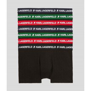 Spodní prádlo karl lagerfeld logo trunk set 7-pack šedá xs