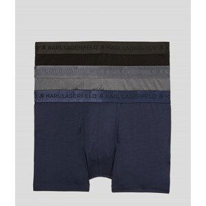 Spodní prádlo karl lagerfeld premium lyocell trunk set 3-pack modrá s