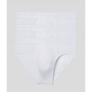 Spodní prádlo karl lagerfeld premium lyocell brief set 3-pack bílá xs