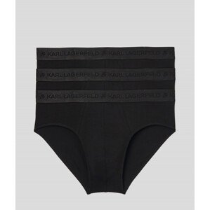 Spodní prádlo karl lagerfeld premium lyocell brief set 3-pack černá s