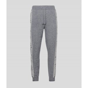 Tepláky karl lagerfeld unisex cashmere pants šedá s