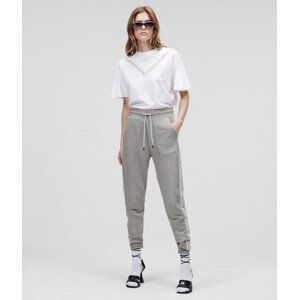 Tepláky karl lagerfeld logo tape sweat pants šedá l