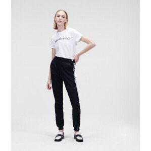 Tepláky karl lagerfeld logo tape sweat pants černá s