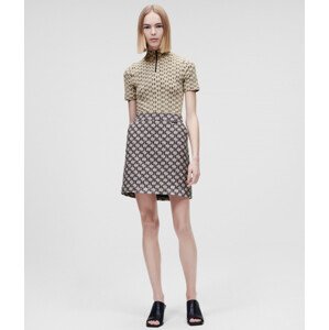 Sukně karl lagerfeld monogram skirt šedá 42