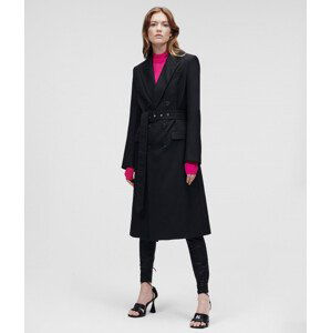 Kabát karl lagerfeld tailored feminine coat černá 42