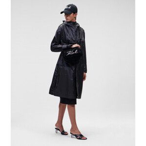 Kabát karl lagerfeld unisex raincoat w/ hood černá s