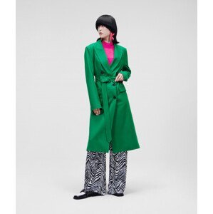 Kabát karl lagerfeld tailored feminine coat zelená 38