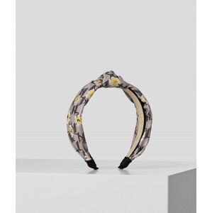 Čelenka karl lagerfeld k/monogram flower headband šedá none